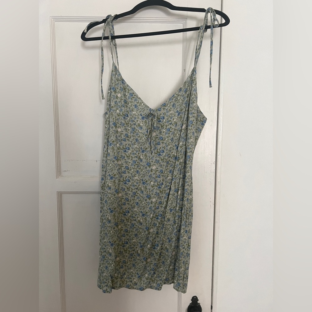 Reformation mini dress sprite print